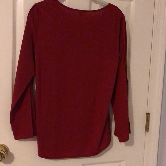 EUC Ann Taylor red 3/4 sleeve - Picture 6 of 7